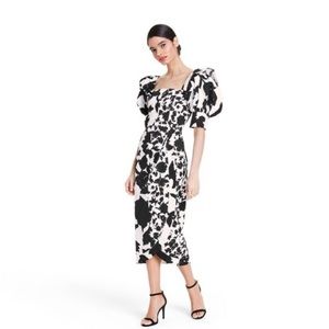 Christopher John Rogers for Target Floral Puff Sleeve Faux Wrap Dress